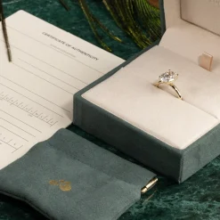 SOLITAIRE OVAL-CUT DIAMOND RING - 3.0ct - YG