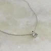 SOLITAIRE PEAR DIAMOND PENDANT - 0.45ct - WG