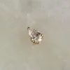 SOLITAIRE PEAR DIAMOND PENDANT - 0.25ct - YG