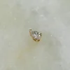 SOLITAIRE PEAR DIAMOND PENDANT - 0.12ct - YG