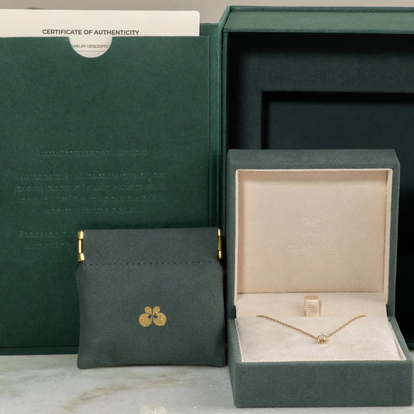 SOLITAIRE PEAR DIAMOND PENDANT - 0.25ct - YG