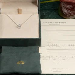 SOLITAIRE PEAR DIAMOND PENDANT - 0.65ct - WG
