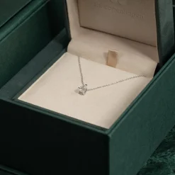 SOLITAIRE PEAR DIAMOND PENDANT - 0.65ct - WG
