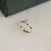 SOLITAIRE PEAR DIAMOND RING - 0.75ct - YG