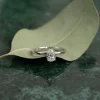 SOLITAIRE PEAR DIAMOND RING - 0.75ct - WG