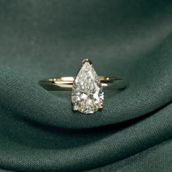 SOLITAIRE PEAR DIAMOND RING - 2.0ct - YG