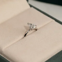 SOLITAIRE PEAR DIAMOND RING - 1.2ct - WG