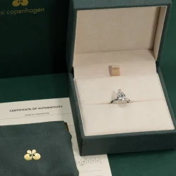 SOLITAIRE PEAR DIAMOND RING - 2.0ct - WG