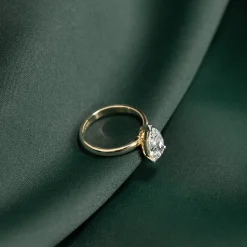 SOLITAIRE PEAR DIAMOND RING - 2.0ct - YG