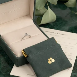 SOLITAIRE PEAR DIAMOND RING - 0.75ct - WG