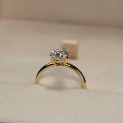SOLITAIRE PEAR DIAMOND RING - 2.0ct - YG
