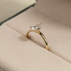 SOLITAIRE PEAR DIAMOND RING - 1.2ct - YG