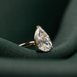 SOLITAIRE PEAR DIAMOND RING - 2.0ct - YG
