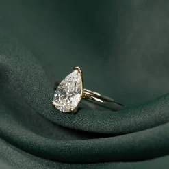 SOLITAIRE PEAR DIAMOND RING - 2.0ct - YG