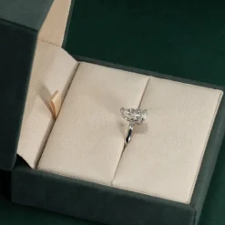 SOLITAIRE PEAR DIAMOND RING - 2.0ct - WG