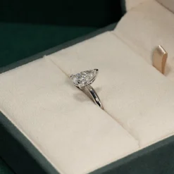 SOLITAIRE PEAR DIAMOND RING - 2.0ct - WG