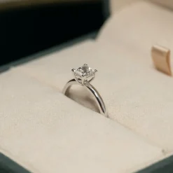 SOLITAIRE PRINCESS-CUT DIAMOND RING - 0.75ct - WG