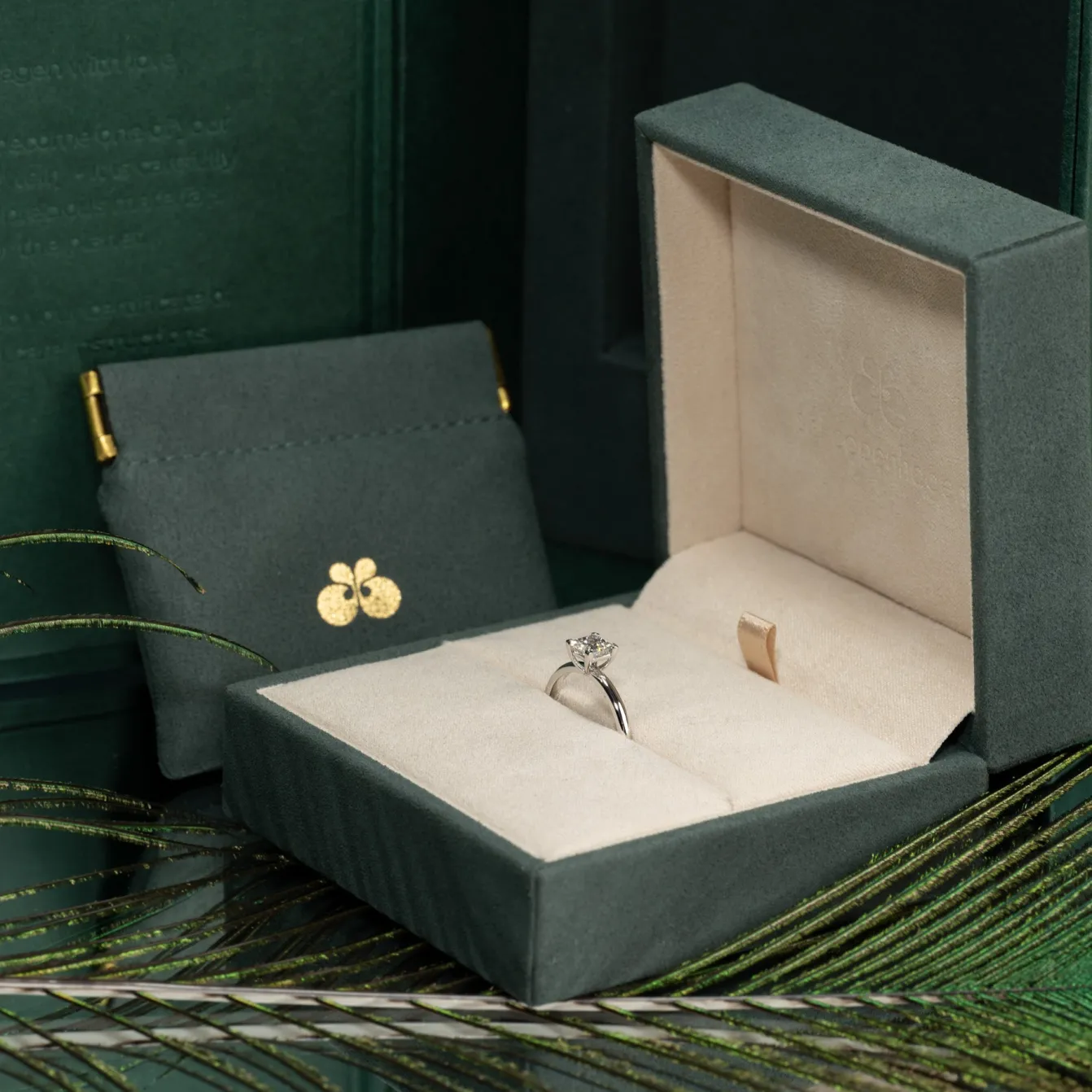 SOLITAIRE PRINCESS-CUT DIAMOND RING - 0.75ct - WG