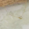 SOLITAIRE PRONG DIAMOND NECKLACE - 0.5ct - YG