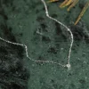 SOLITAIRE PRONG DIAMOND NECKLACE - 0.1ct - WG