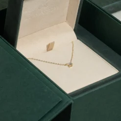 SOLITAIRE PRONG DIAMOND NECKLACE - 0.25ct - YG