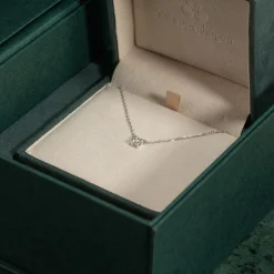 SOLITAIRE PRONG DIAMOND NECKLACE - 0.25ct - WG