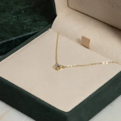 SOLITAIRE PRONG DIAMOND NECKLACE - 0.25ct - YG