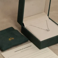 SOLITAIRE PRONG DIAMOND NECKLACE - 0.5ct - WG
