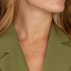 SOLITAIRE PRONG DIAMOND NECKLACE - 0.25ct - WG