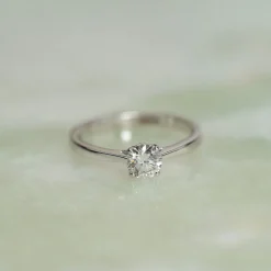 SOLITAIRE TRELLIS DIAMOND RING - 0.55ct - WG