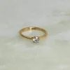 SOLITAIRE TRELLIS DIAMOND RING - 0.55ct - YG
