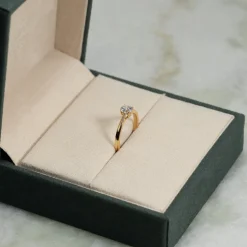 SOLITAIRE TRELLIS DIAMOND RING - 0.55ct - YG
