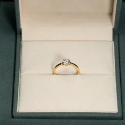 SOLITAIRE TRELLIS DIAMOND RING - 0.55ct - YG