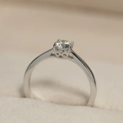 SOLITAIRE TRELLIS DIAMOND RING - 0.55ct - WG