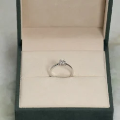 SOLITAIRE TRELLIS DIAMOND RING - 0.55ct - WG