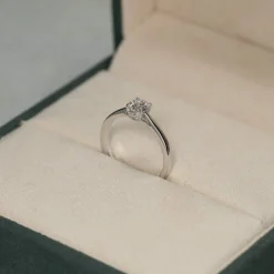 SOLITAIRE TRELLIS DIAMOND RING - 0.55ct - WG