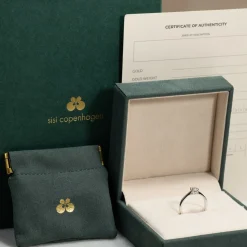SOLITAIRE TRELLIS DIAMOND RING - 0.55ct - WG