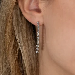 TENNIS DIAMOND DROP EARRING - 1.6ct - WG