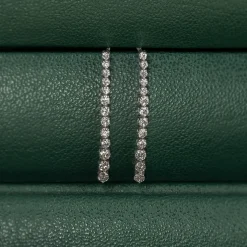 TENNIS DIAMOND DROP EARRING - 1.6ct - WG