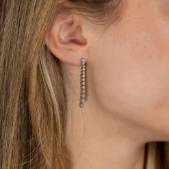 TENNIS DIAMOND DROP EARRING - 1.6ct - WG