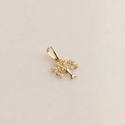 TREE OF LIFE SOLID GOLD PENDANT
