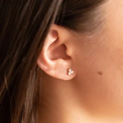 TRIA CRYSTAL GOLDEN EARRING - Sisi Copenhagen