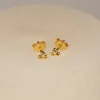 TRIA DOT GOLDEN EARRING