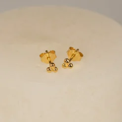 TRIA DOT GOLDEN EARRING