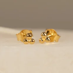 TRIA DOT GOLDEN EARRING