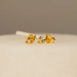 TRIA DOT GOLDEN EARRING