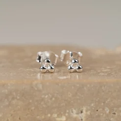TRIA DOT SILVER EARRING