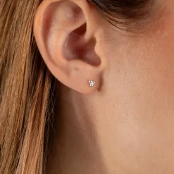 TRIA DOT SILVER EARRING