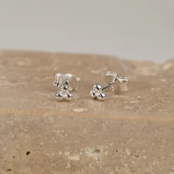 TRIA DOT SILVER EARRING