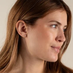 TRIA DOT SILVER EARRING